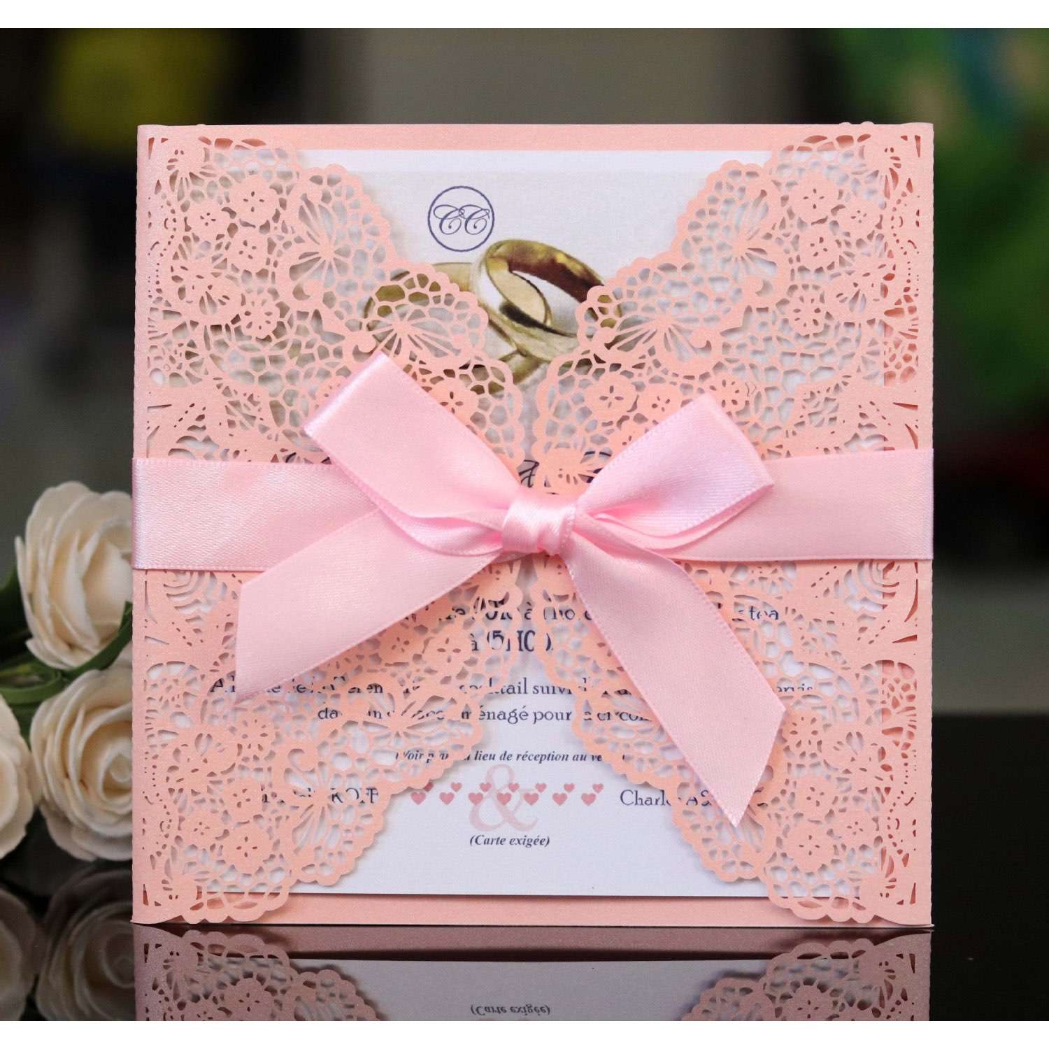 White Invitation Card Laser Cut Paper Latest Wedding Invitation Marriage Card